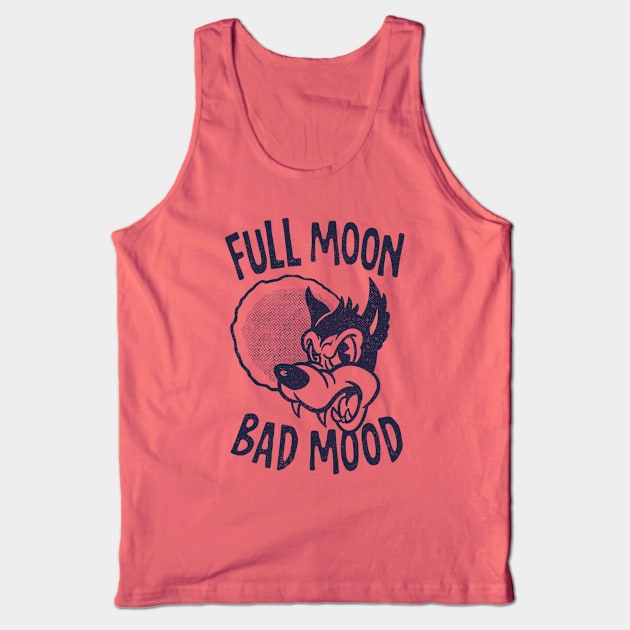 Full Moon Bad Mood (mono) Tank Top by GiMETZCO!